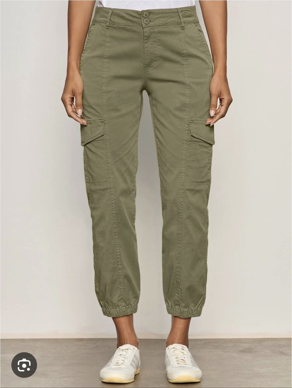 Sanctuary Olive Green Cotton Blend Cargo Jogger Pants